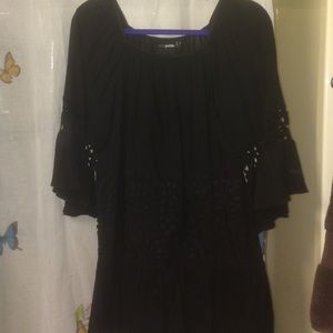 Little black boho dress