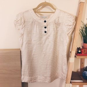 Silk blouse short sleeve