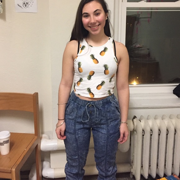 SOLD-Denim Joggers - Picture 2 of 4