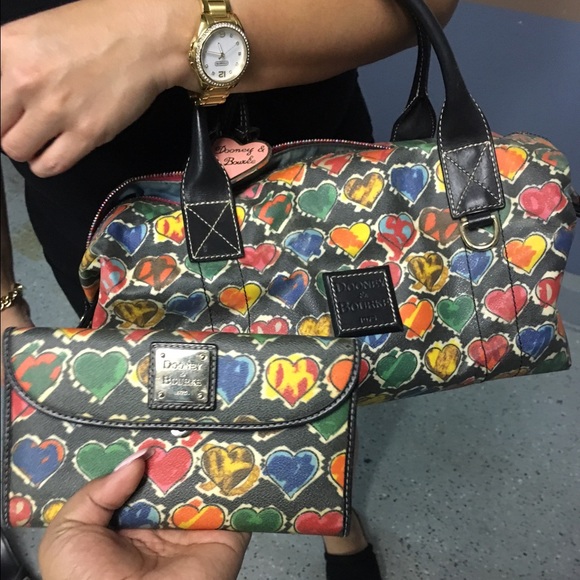 Super cute colorful Dooney & Bourke bag