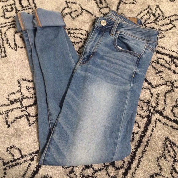 high waisted AE jeans