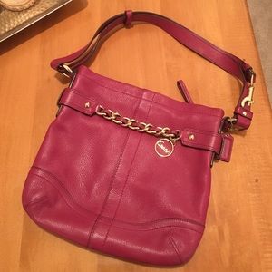 Coach leather cross body handbag