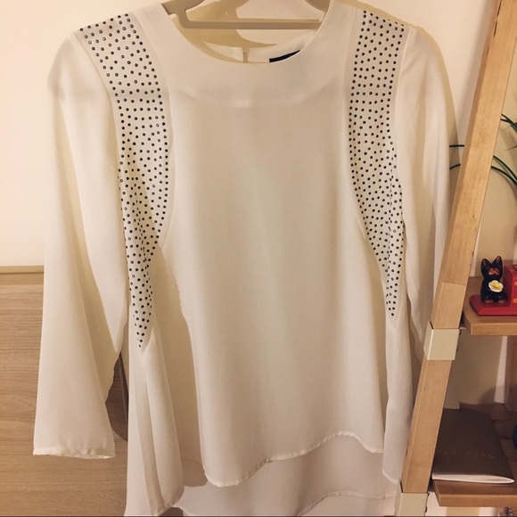 Blouse with 3/4 sleeves
