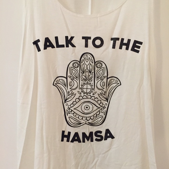 Talk To The Hamsa Top (LAST LARGE!) - Picture 2 of 4