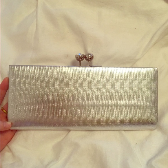 Silver Aldo Clutch