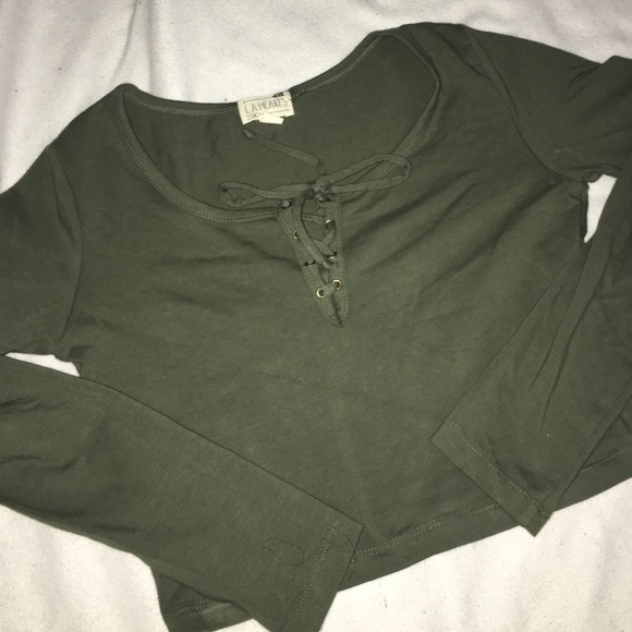 LH Lace Up Crop Top