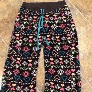 Snowflake winter pajama pants