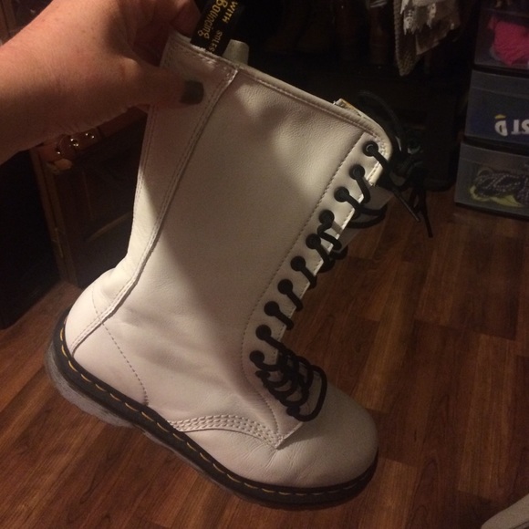 Doc Marten white boots