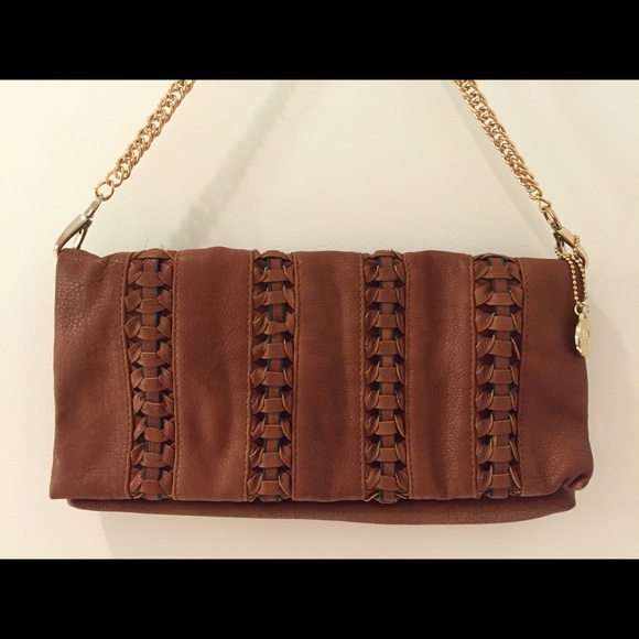 Big Buddha brown woven leather flap bag - Picture 1 of 3