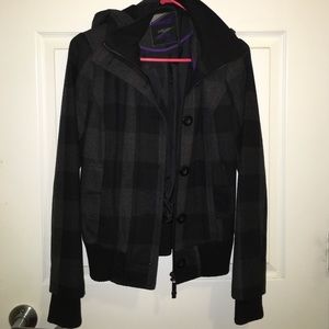 Gray checkered jacket