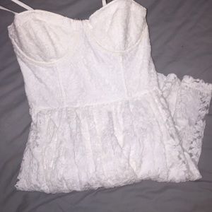 White lace dress