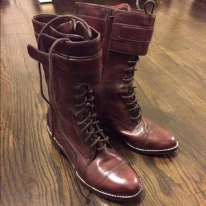 Cole Haan lace up boots