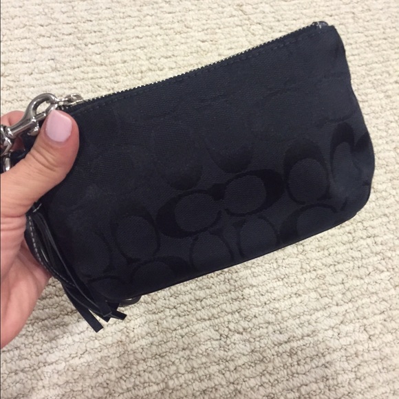 Black Coach Wristlet - 100% Authentic