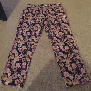 H&M flower pattern pants