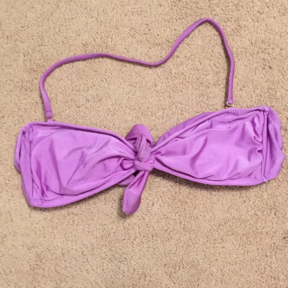 Purple bandeau top