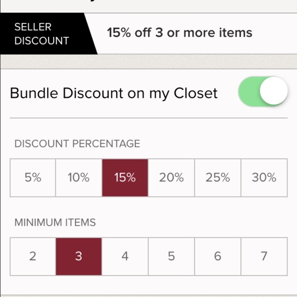Bundle discount on my closet!!!!