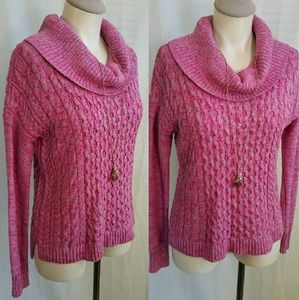 American Eagle Pink Cowl Sweater - XS