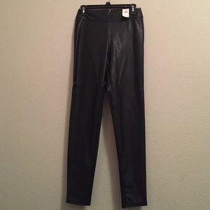A&F faux leather pants
