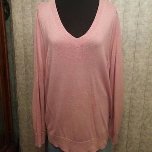 Last chance! Shimmery pink LANE BRYANT sweater