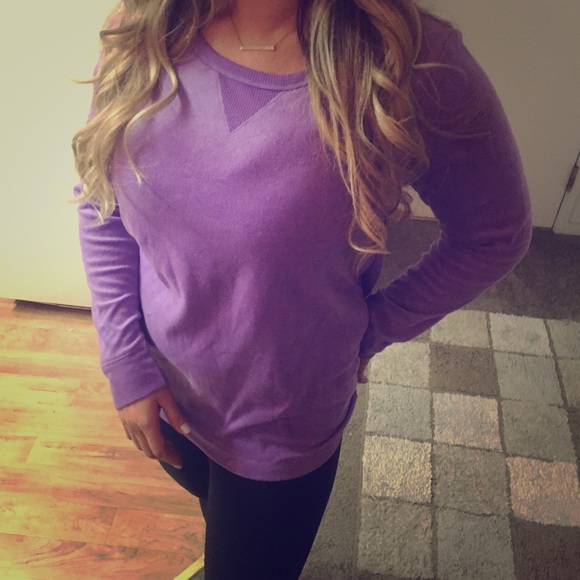 DKNY Sweaters - DKNY fleece purple top