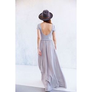 Urban Outfitters Gray Maxi Gipsy Dress