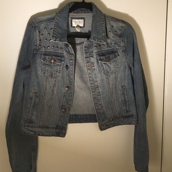 Studded denim jacket