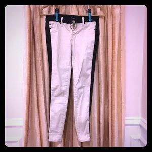 Hudson designer skinny jeans w side stripe