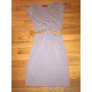Boohoo gray dress