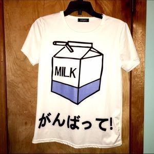 MILK JAPANESE WORDS SHIRT 🍼