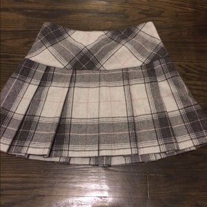 Gap plaid pleated skirt