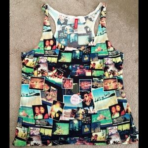 Divided Tops - Divided by H&M BFF photo collage cotton tank top Divided Tops - Divided by H&M BFF photo collage cotton tank top