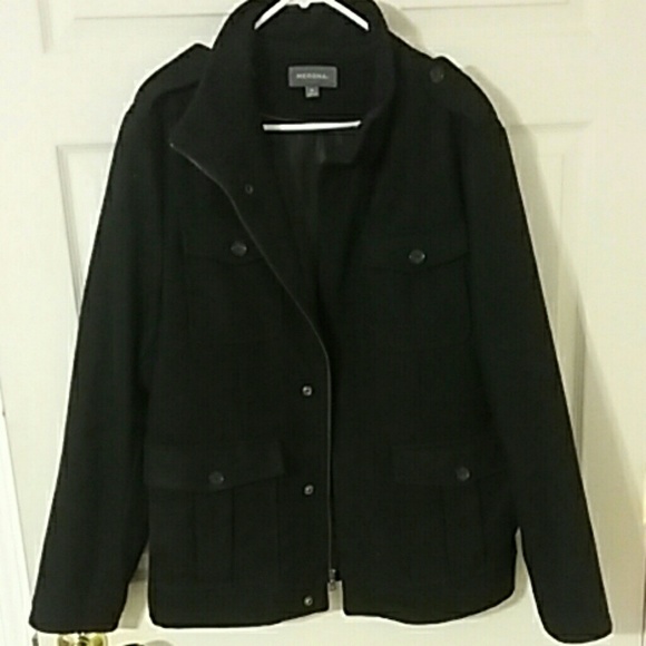 Men's short wool coat