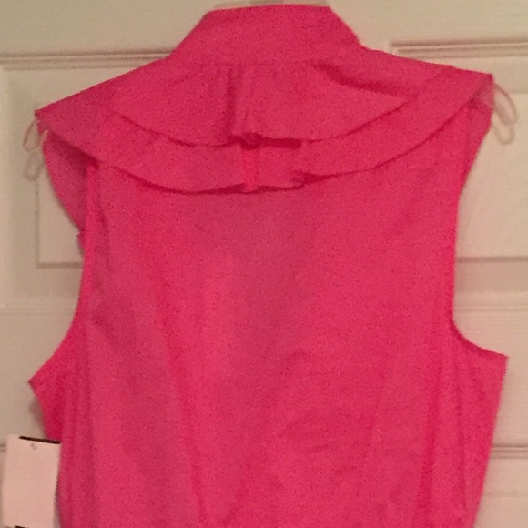 TRINA TURK hot pink blouse. - Picture 3 of 3