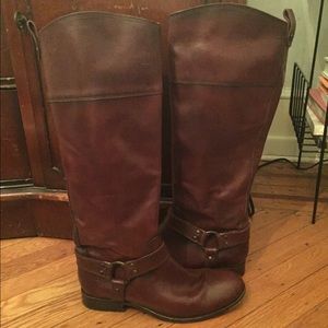 FRYE Melissa Harness Inside Zip - REDWOOD
