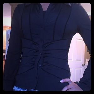 NYC Black button up dress shirt