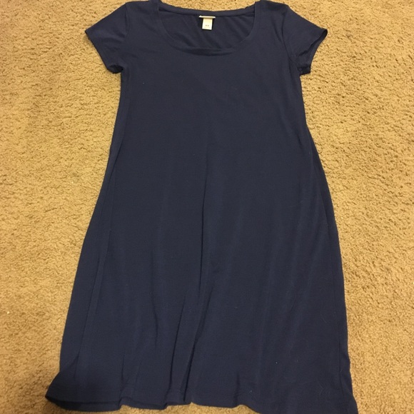 Navy blue t-shirt dress