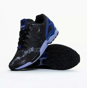 Adidas Men's 11.0 "ZX FLUX" Black/ Purple Shoes