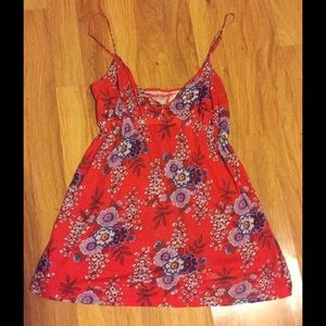 Free People camisole with orange blossom print