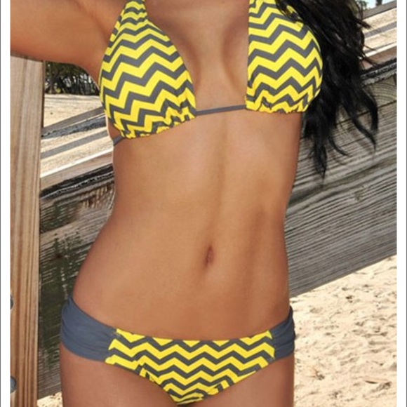 Yellow/Grey 2 piece Bikini