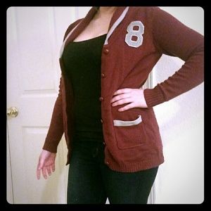 Maroon Cardigan