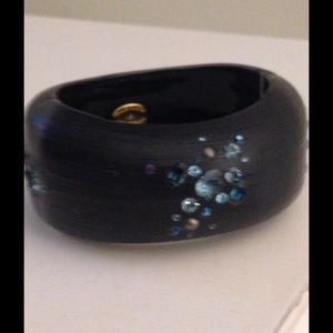 Alexis Bittar bangle and earrings