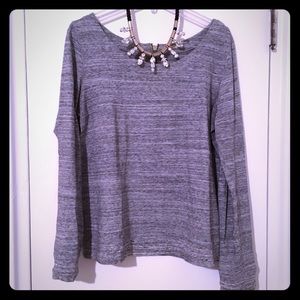 J. Crew grey knit top