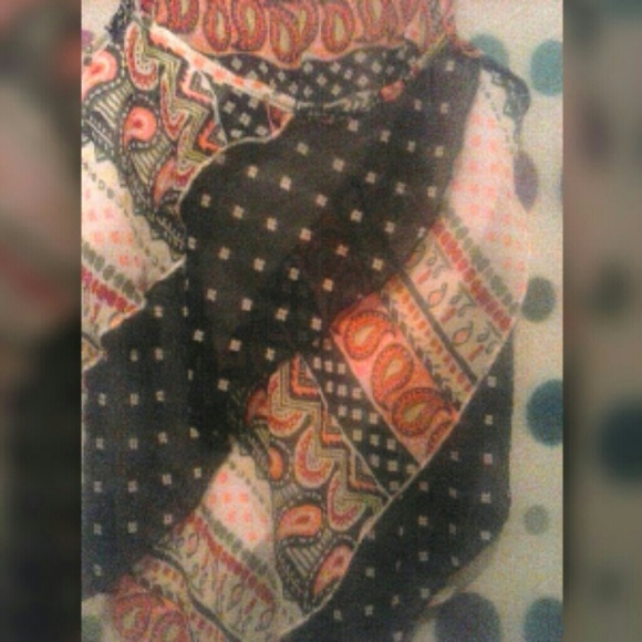 Olsenboye Chiffon Mixed Tank Top - Picture 3 of 4