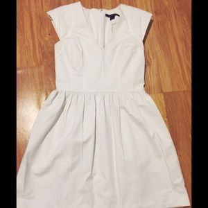 White cotton poplin dress
