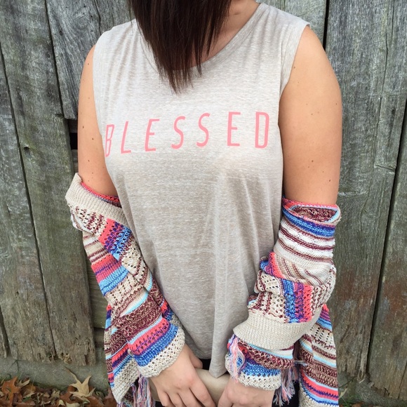🔴SOLD🔴Blessed Muscle Tank