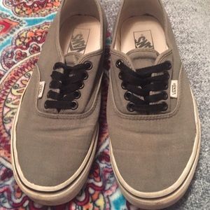 Grey and black vans