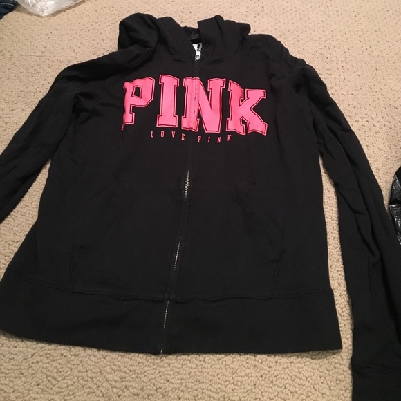 Pink zip up hoodie