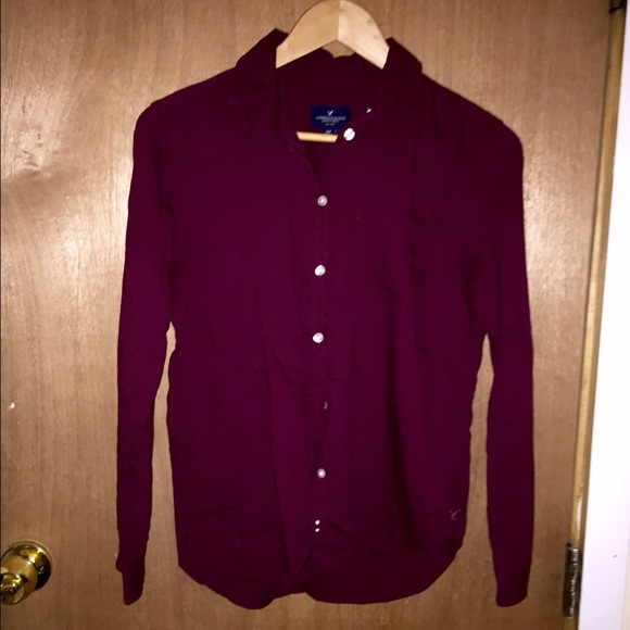 💕Burgundy Button Down💕