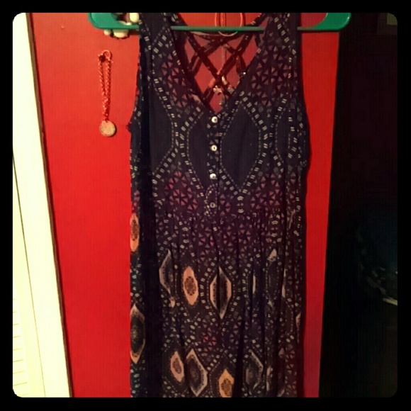 Sleeveless geo print F21 dress!