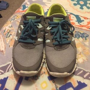 Grey/Turquoise Nike Free running shoes!